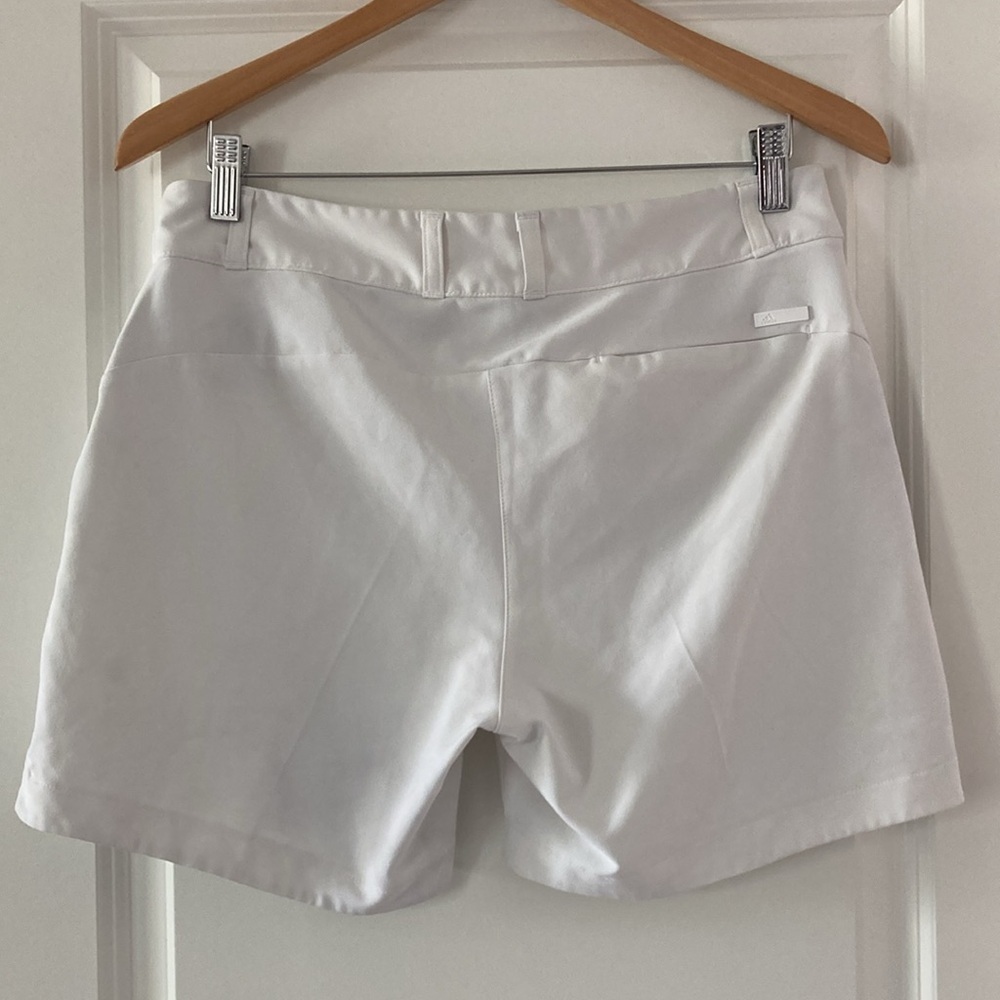 Adidas 8 shorts athletic white workout pockets golf - Picture 6 of 10